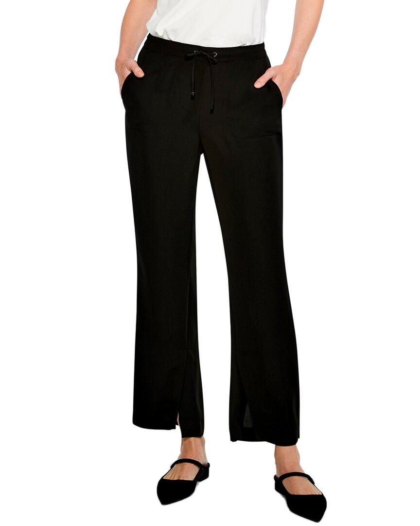 Nic + Zoe Nic+zoe Wide Leg Crop Pants In Black