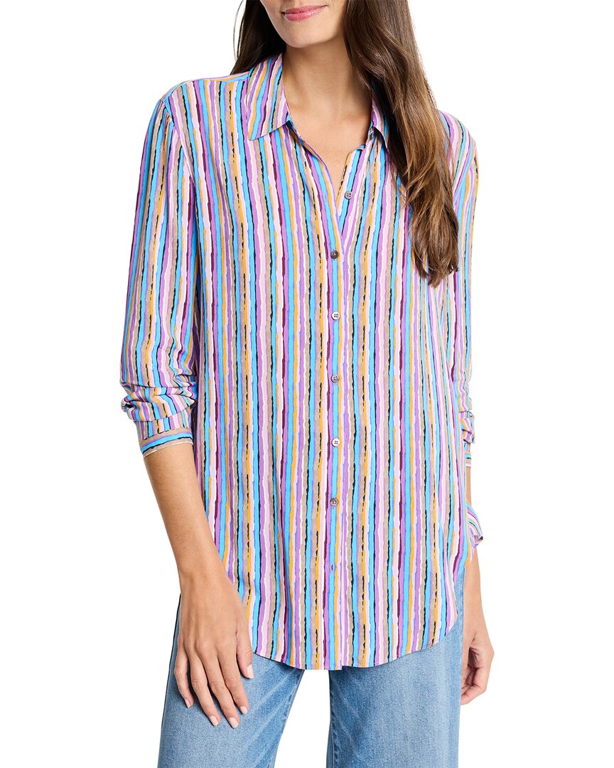 NIC + ZOE NIC + ZOE PETITE SOLSTICE STRIPE SHIRT