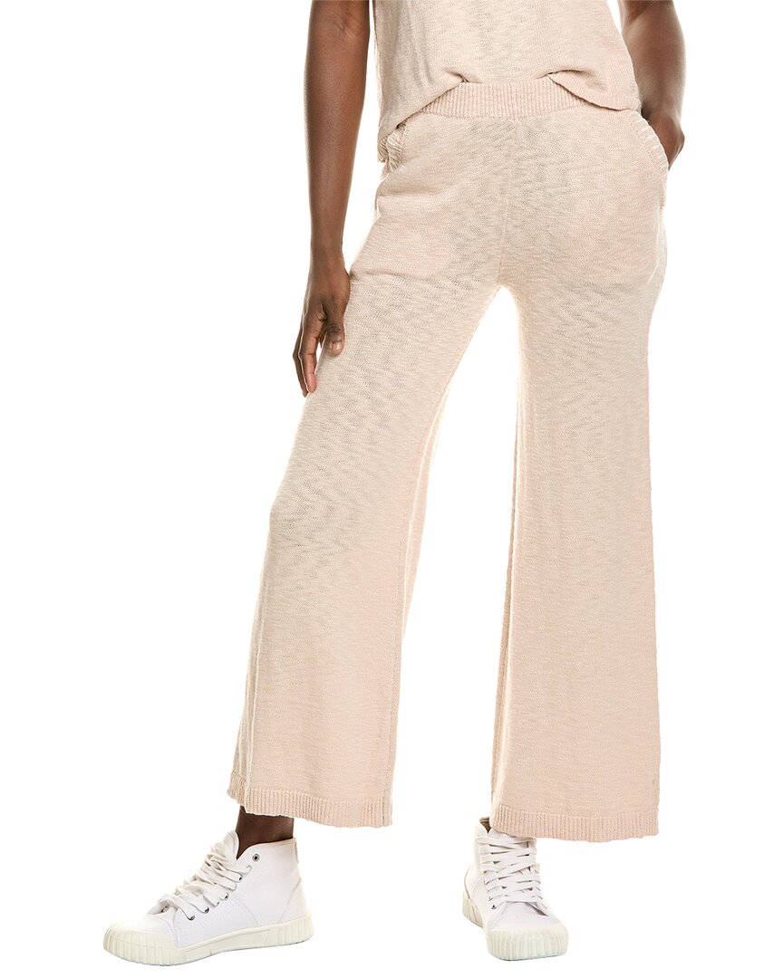 Vintage Havana Drapey Knit Cutout Pant In Brown
