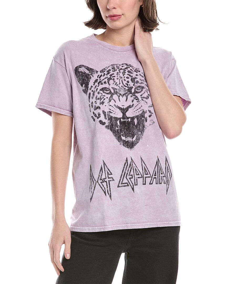Dirty Cotton Scoundrels Def Leppard T-shirt In Purple