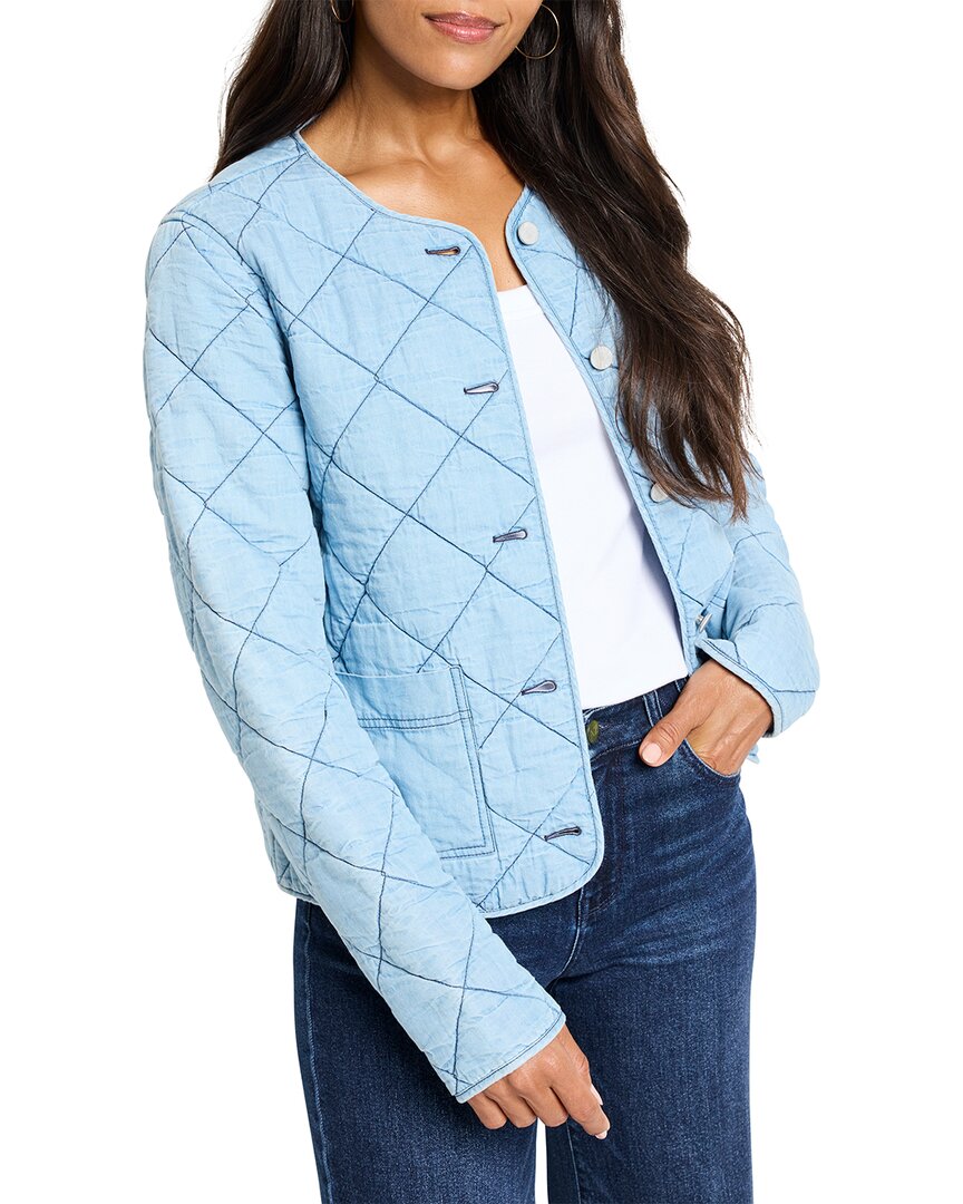 Nic + Zoe Quilted Denim Jacket