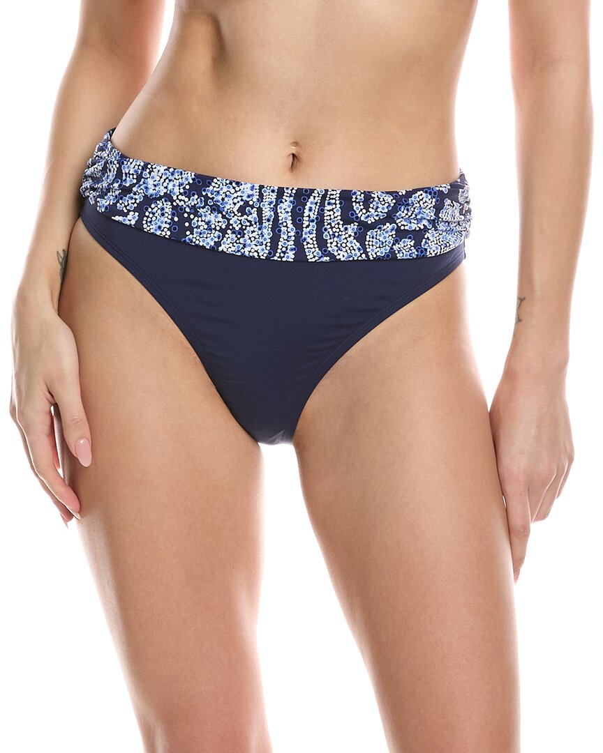 Tommy Bahama Playa Brava High-waist Sash Bikini Bottom In Blue