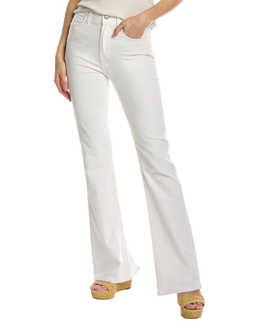 7 FOR ALL MANKIND 7 FOR ALL MANKIND ECRU LINEN-BLEND EASY BOOTCUT JEAN