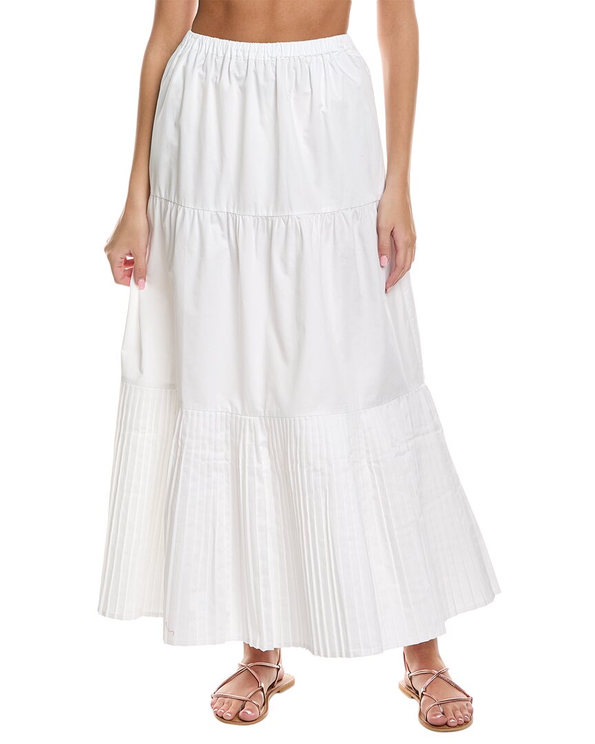 Solid & Striped The Addison Maxi Skirt In White