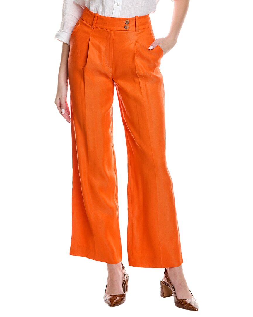 Reiss Hollie Wide Leg Linen-blend Trouser