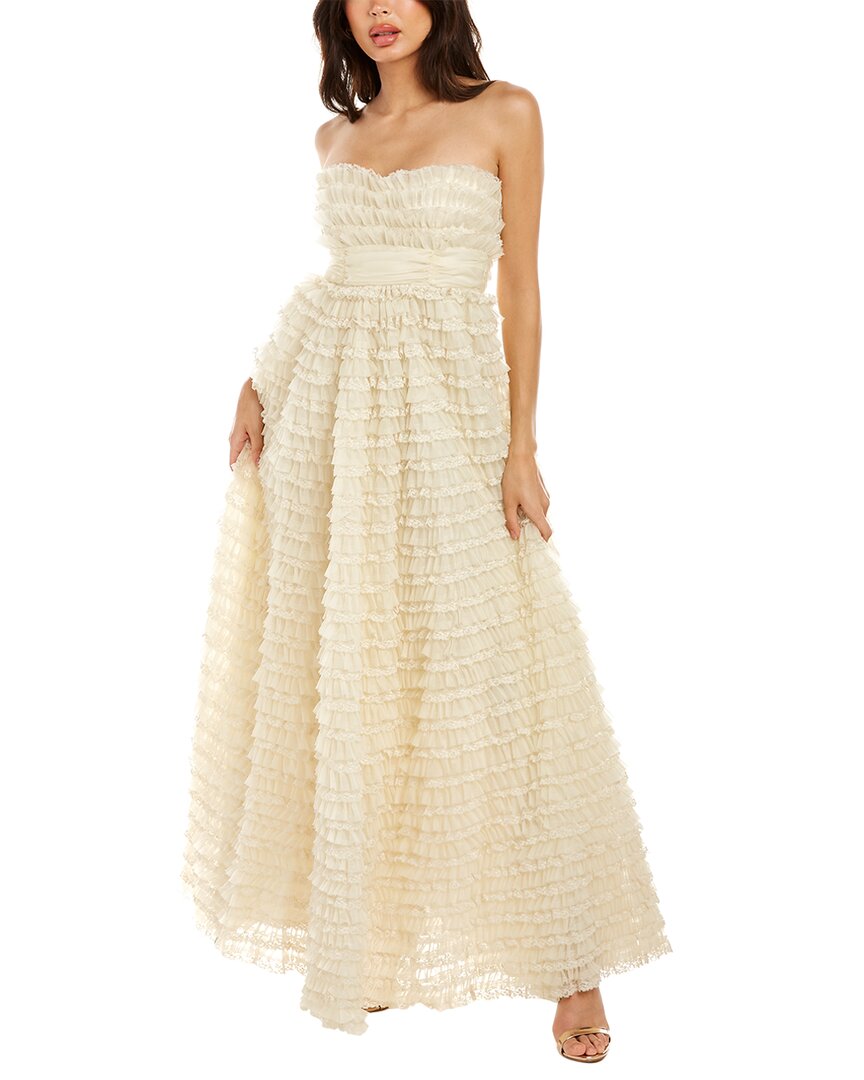 fitted lace wedding dress En Saison Haisley Stripe Maxi Dress main image 1