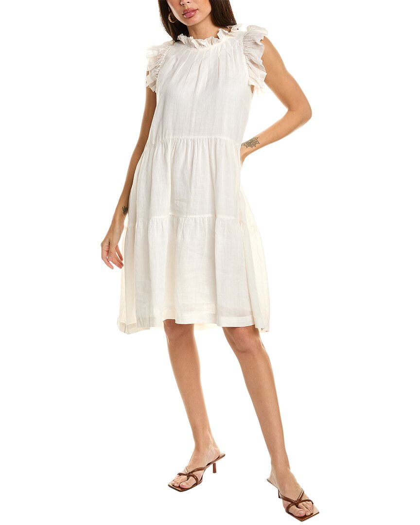 Sea Ny Ramie Waverly Midi Dress In White