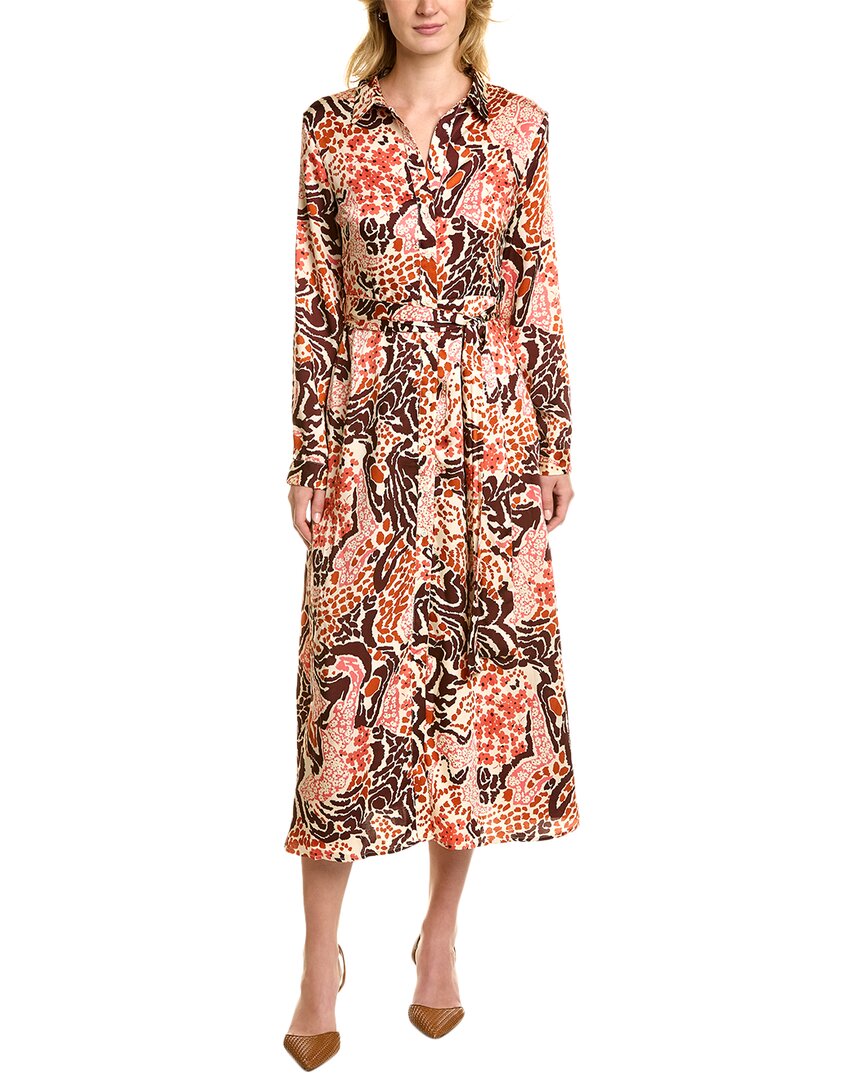 Anna Kay Belted Maxi Dress In Brown