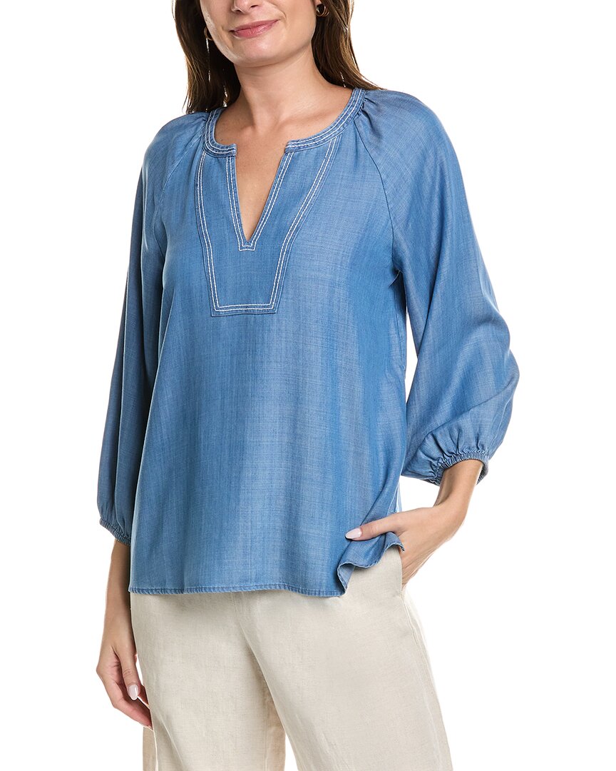 Tommy Bahama Chambray All Day Top In Blue