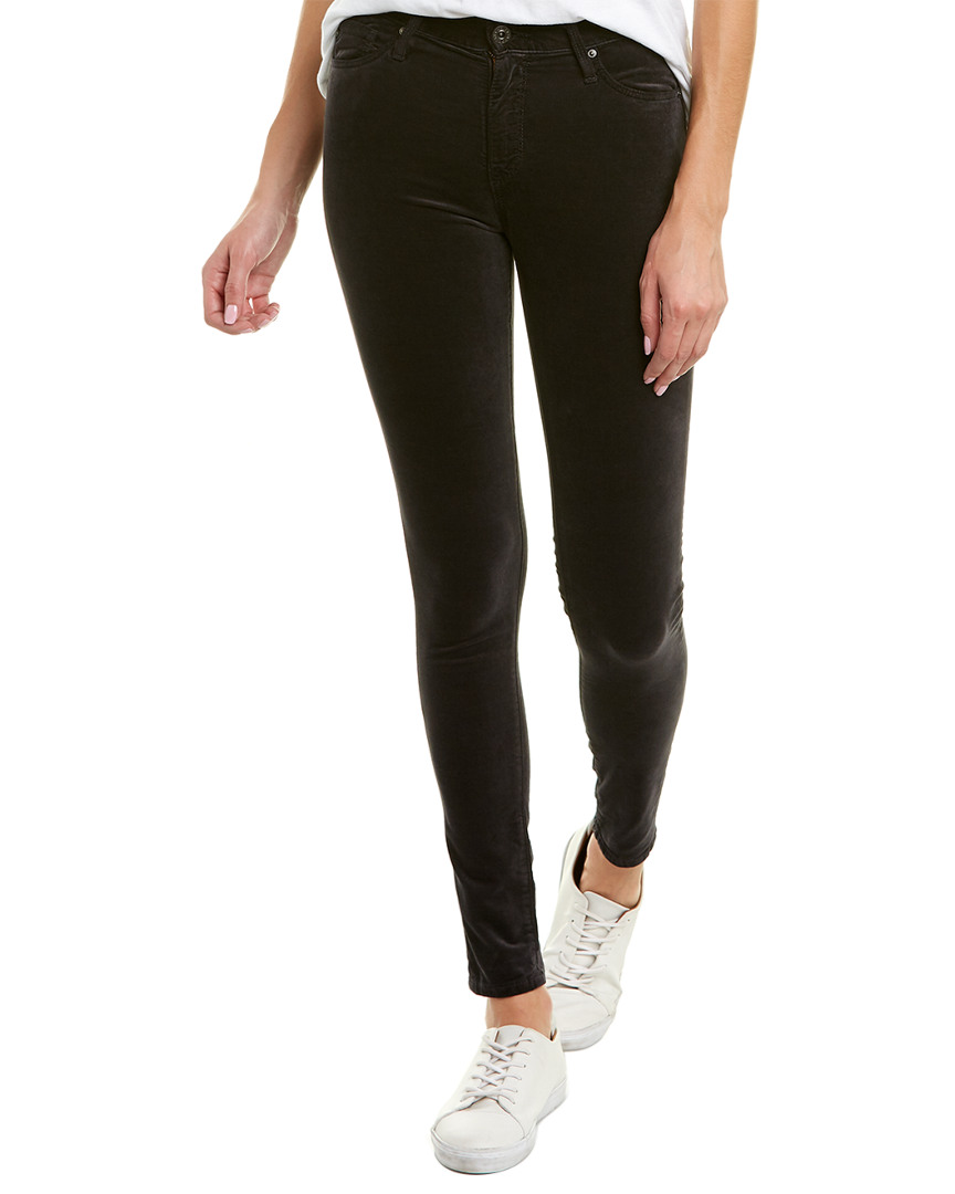 Image of AG Jeans The Farrah Rich Mercury Velvet High-Rise Skinny Ankle Cut