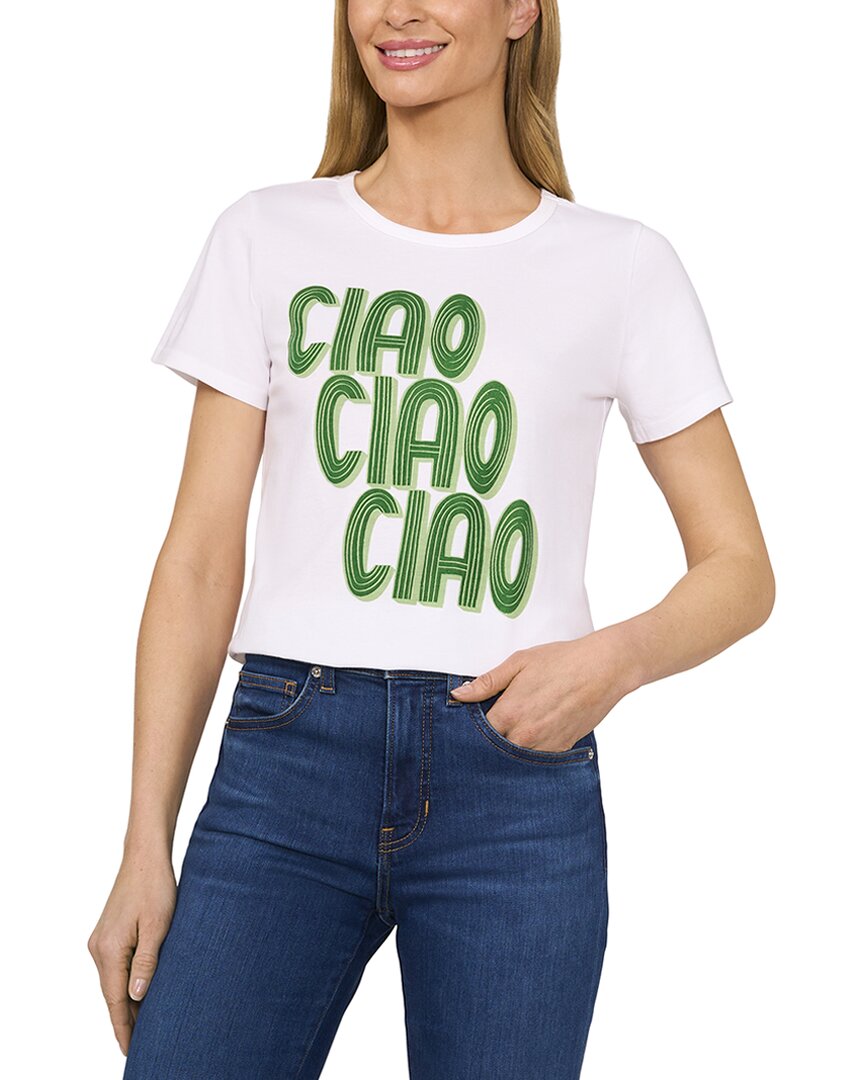 Cece Ciao Crewneck Cotton Graphic T-shirt