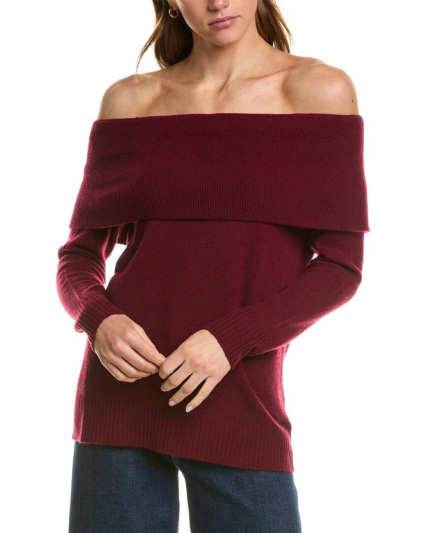 Hannah Rose Cowl Wool & Cashmere-blend Sweater In Red