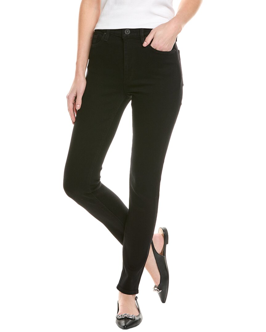 Hudson Jeans Barbara High-waist Black Super Skinny Jean In Black
