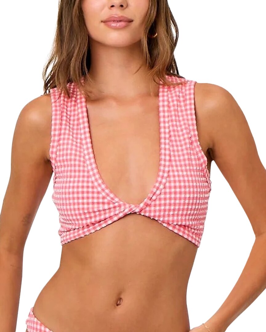 La Porte Danielle Twist-front Bralette Top