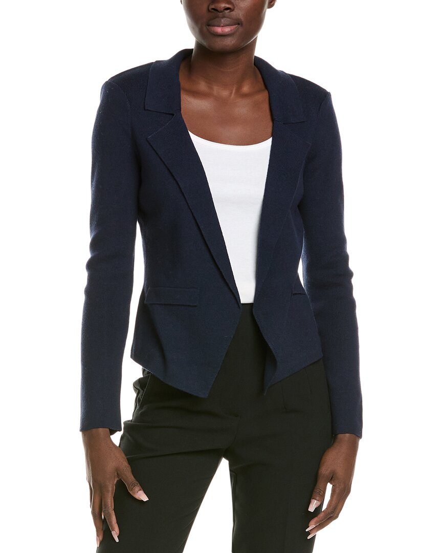 Central Park West Campbell Knit Jacket In Blue
