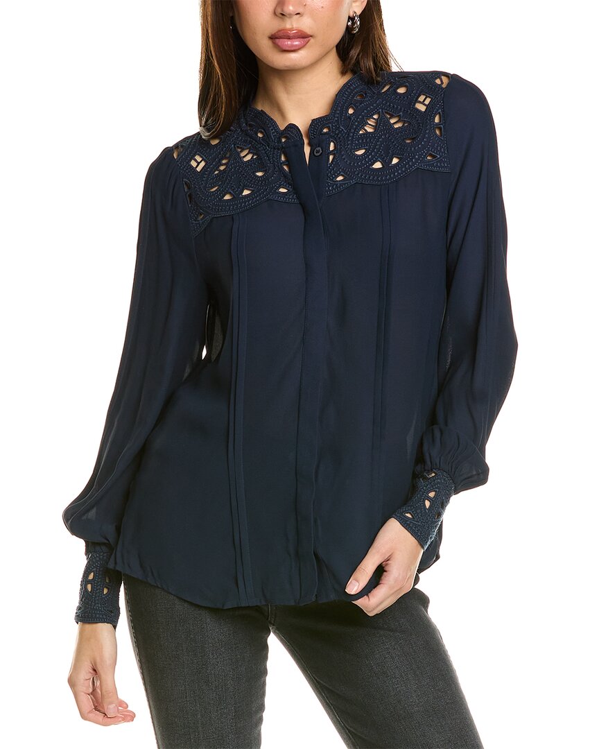 Reiss Celia Top In Blue
