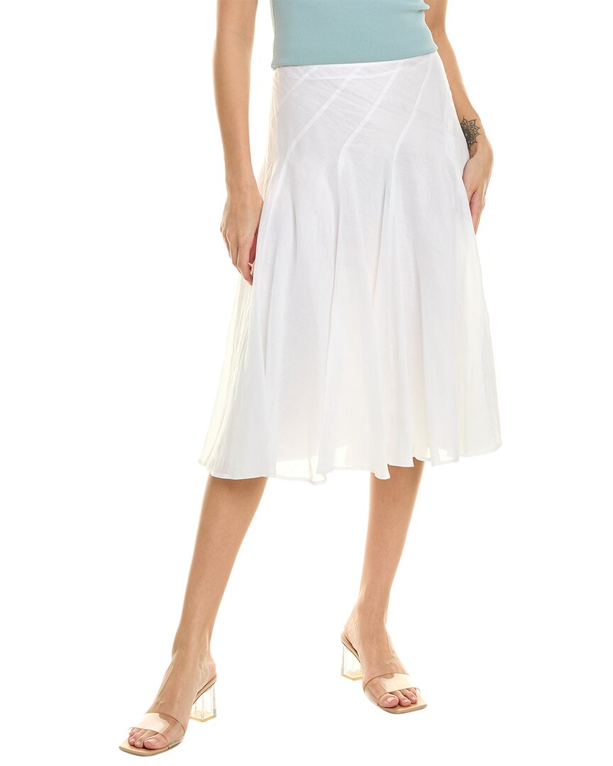 Pre-owned Max Mara Studio Alias Skirt Women's In White