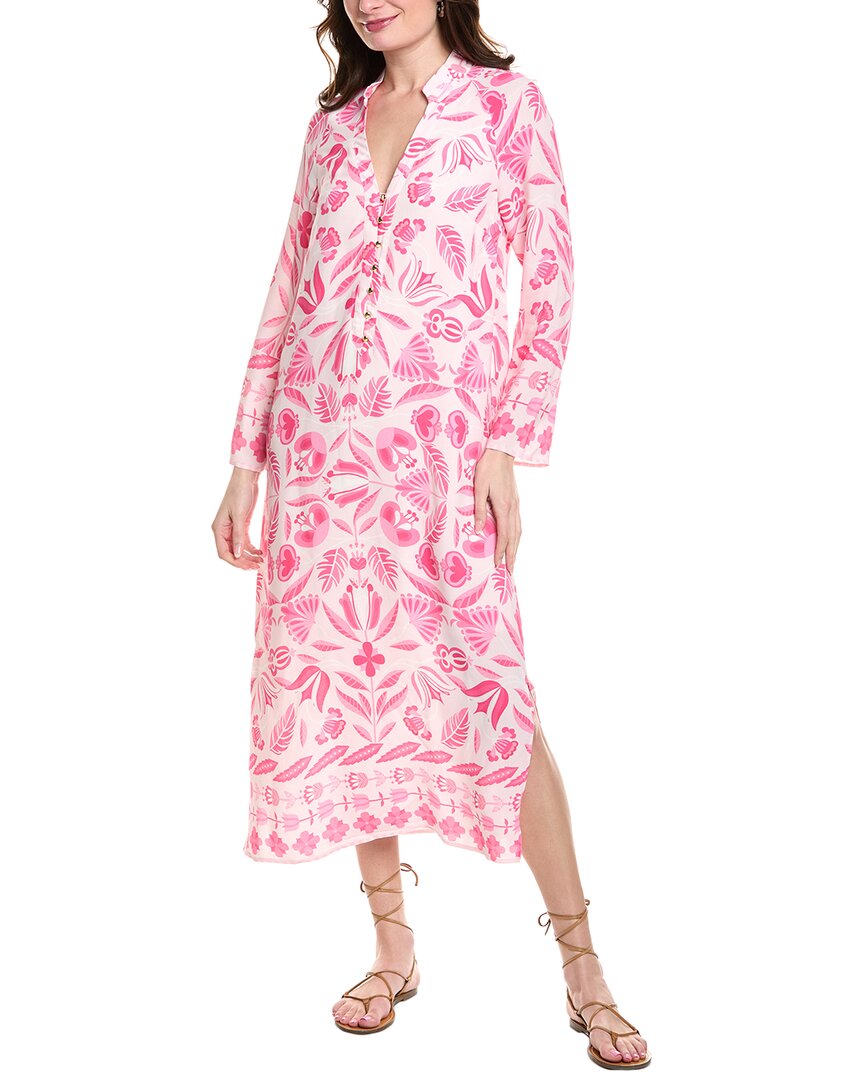 Sail To Sable Caftan Maxi Dress In Pink