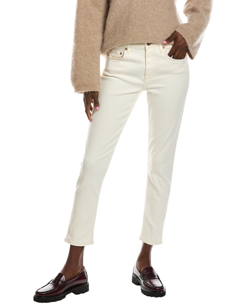 Rag & Bone Cate Ecru Ankle Skinny Jean In White