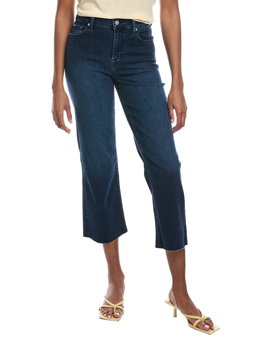 Shop 7 For All Mankind Alexa Kaia Cropped Jean In Blue