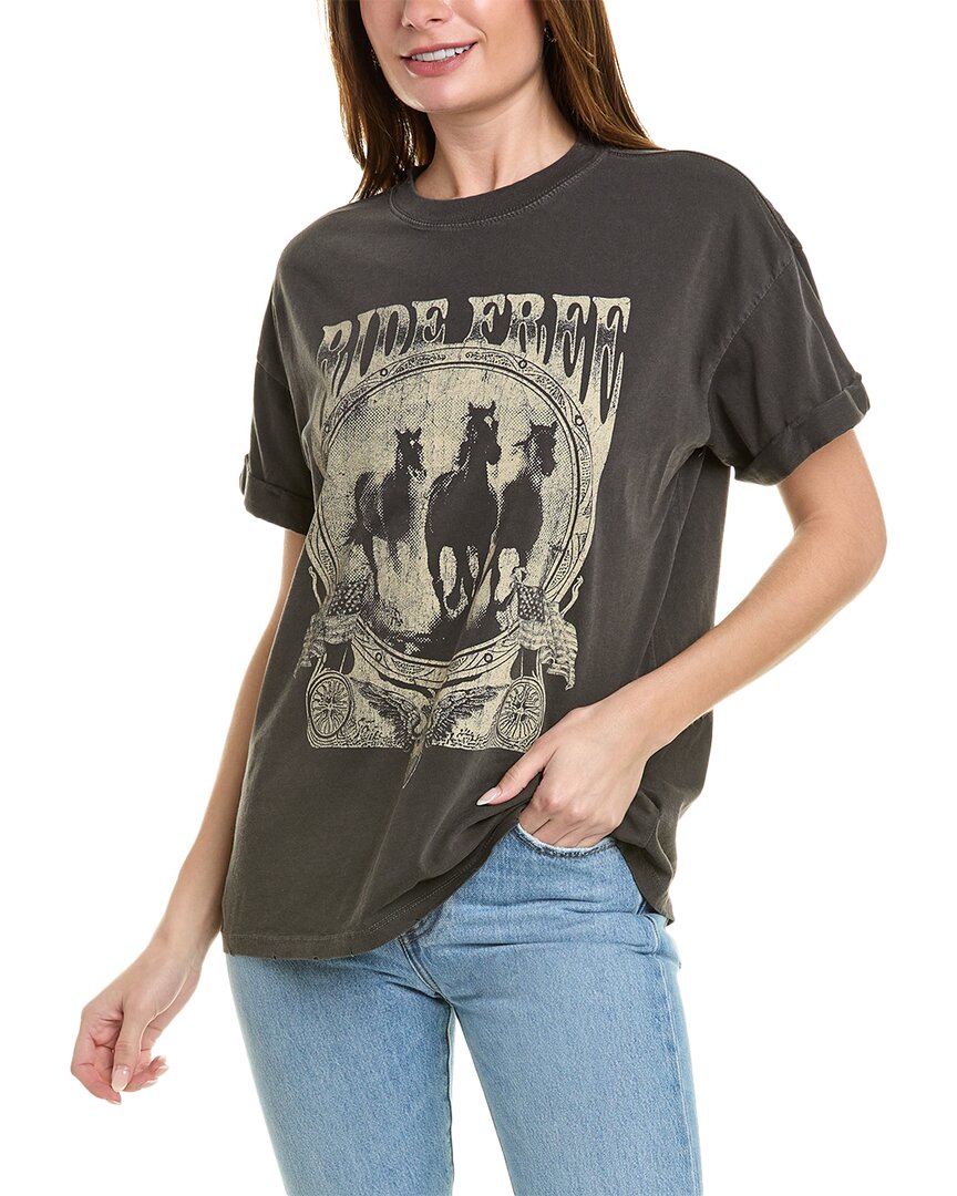 Shop Girl Dangerous Ride Free T-shirt In Black