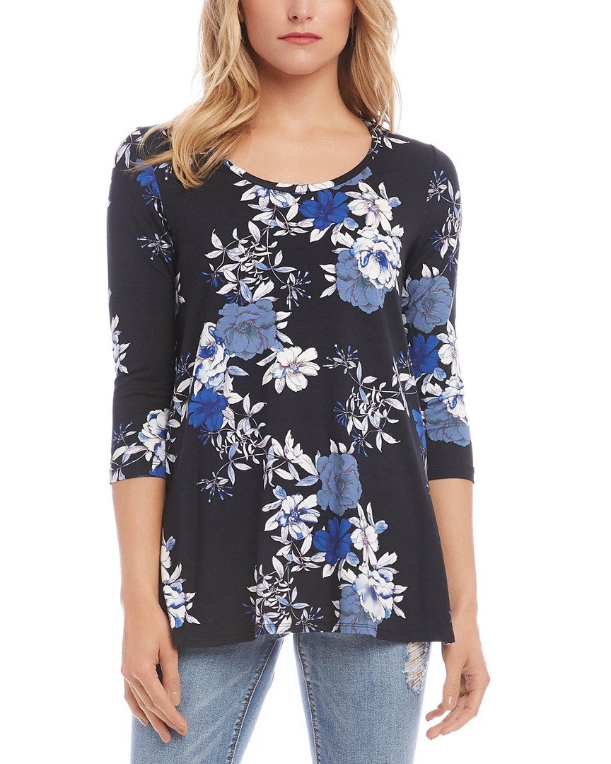 Image of Karen Kane /-Sleeve Side Slit Top