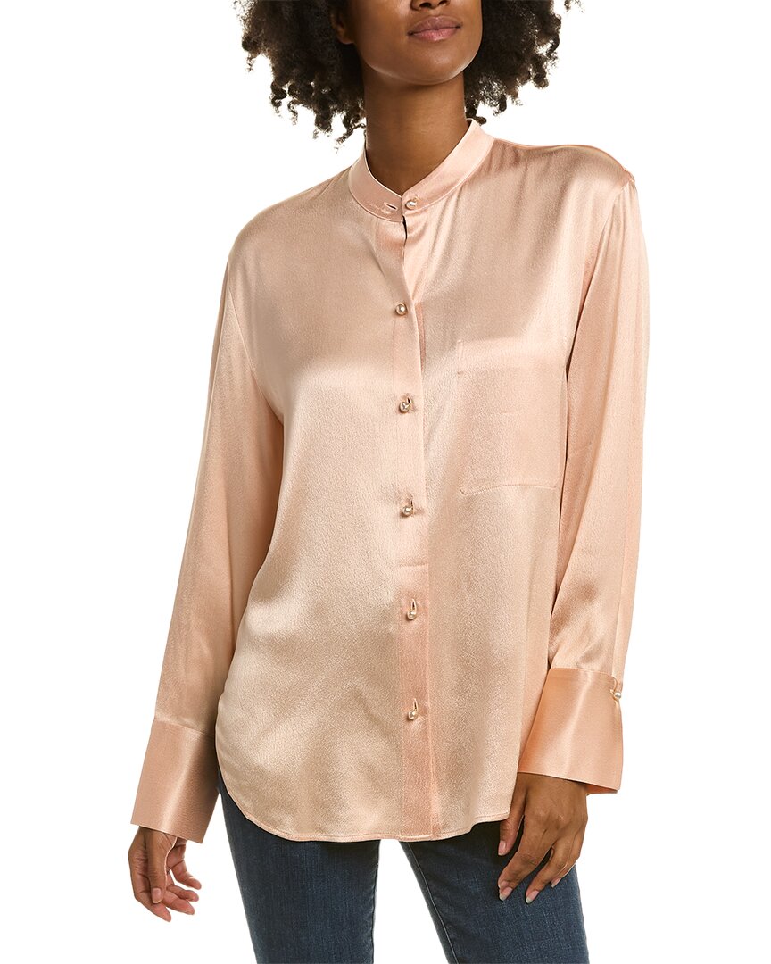 VINCE VINCE RELAXED BAND COLLAR SHIRT