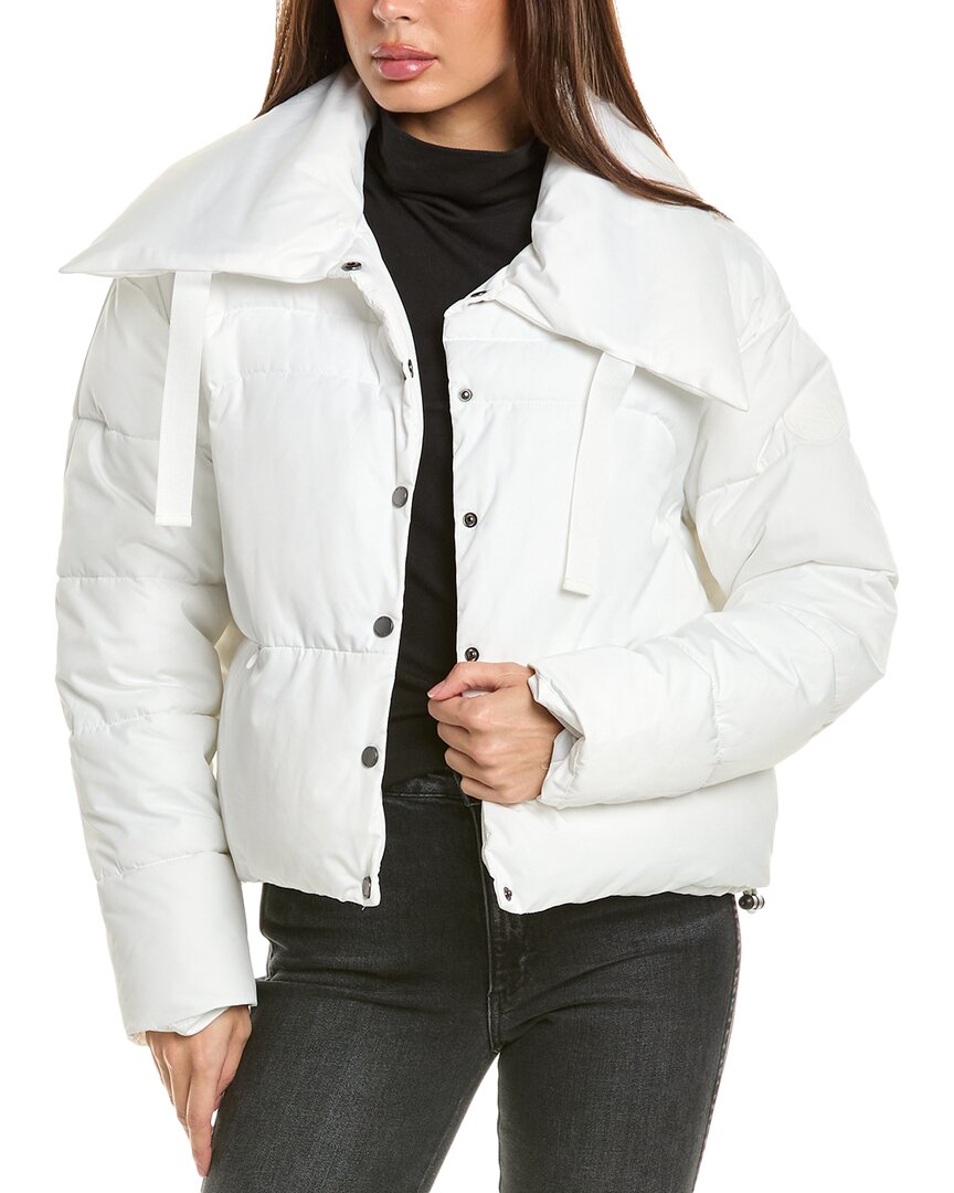 Noize Yasmin Puffer Jacket In White