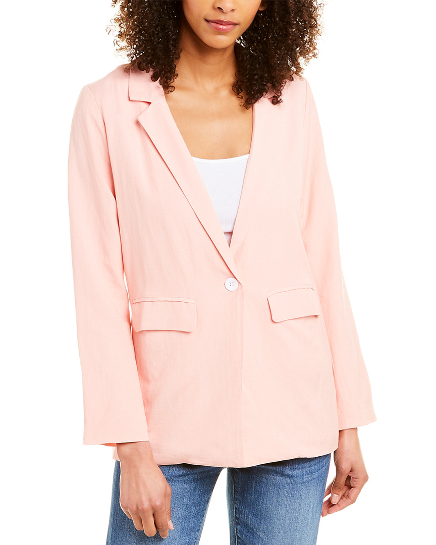 Image of CHARLIE HOLIDAY Elle Linen-Blend Blazer