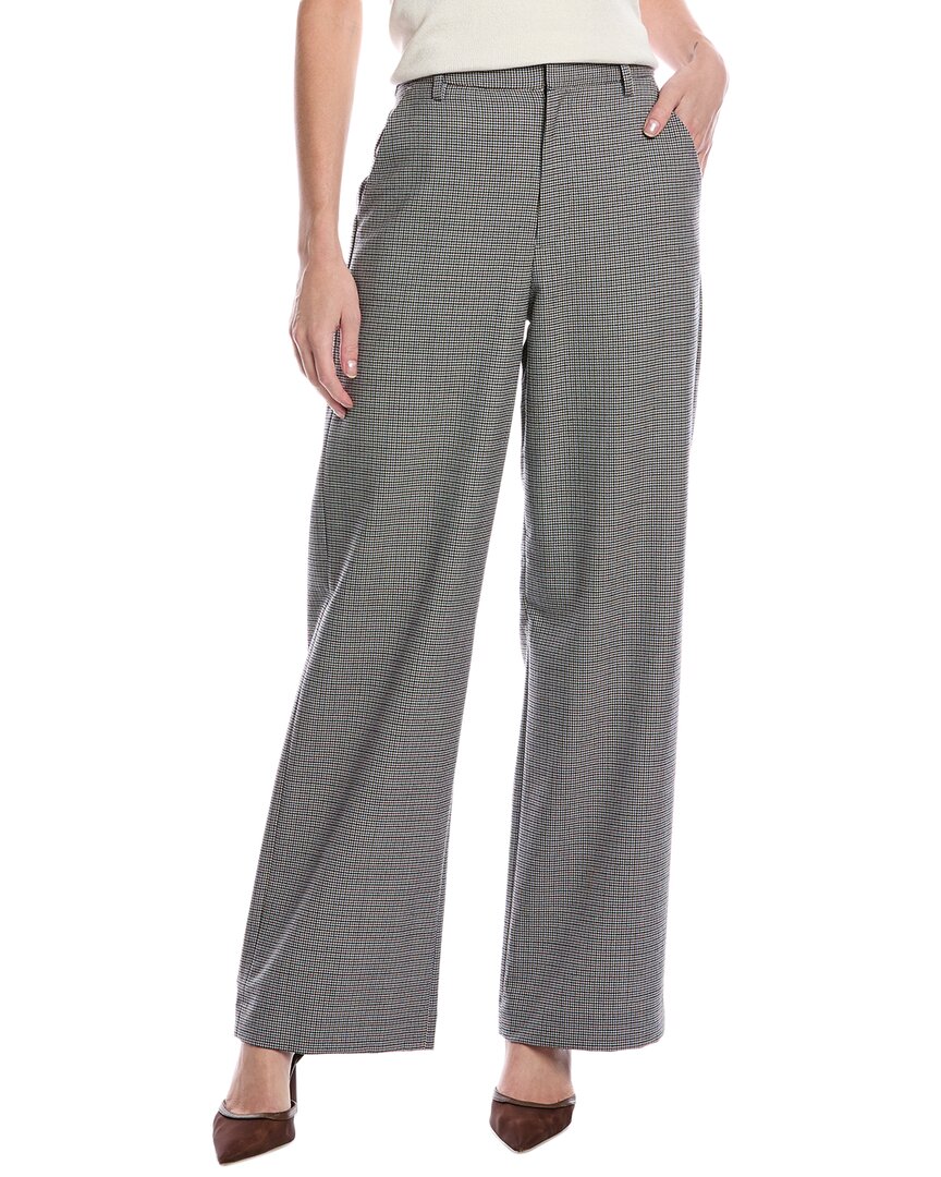 Rag & Bone Andi Full-length Wool-blend Trouser In Blue