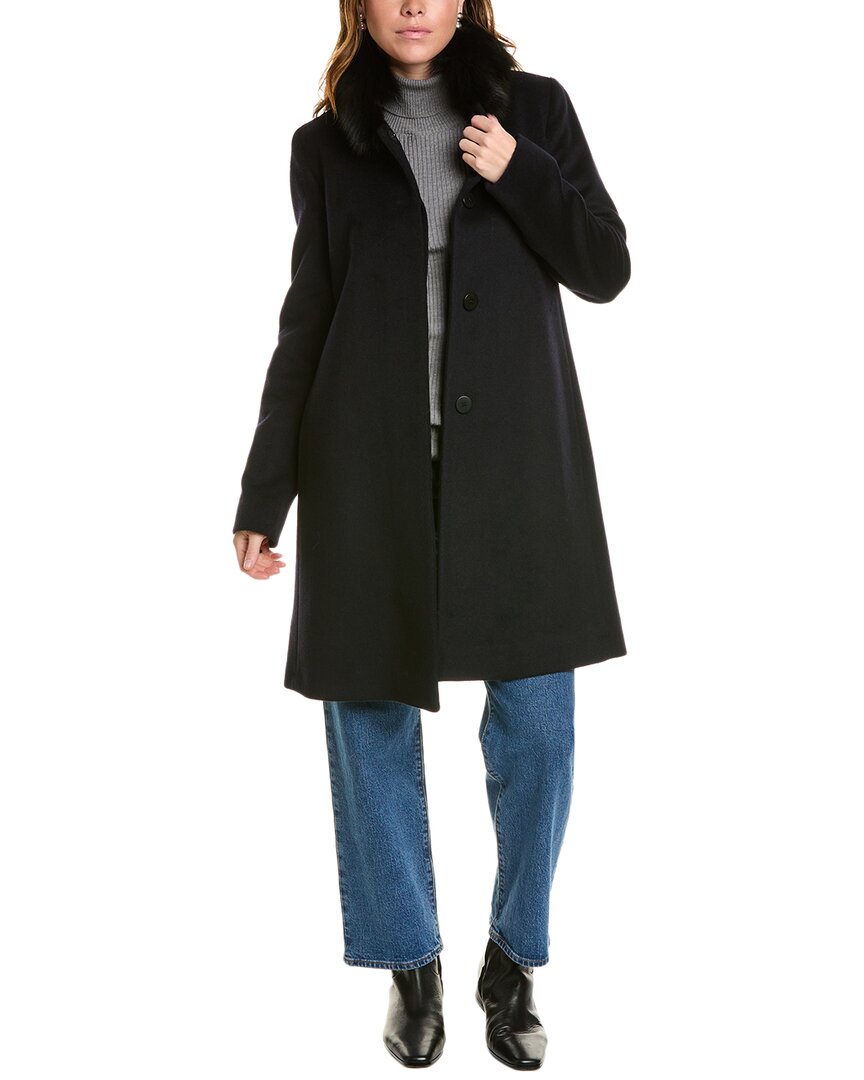 FLEURETTE FLEURETTE LONG WOOL-BLEND COAT 