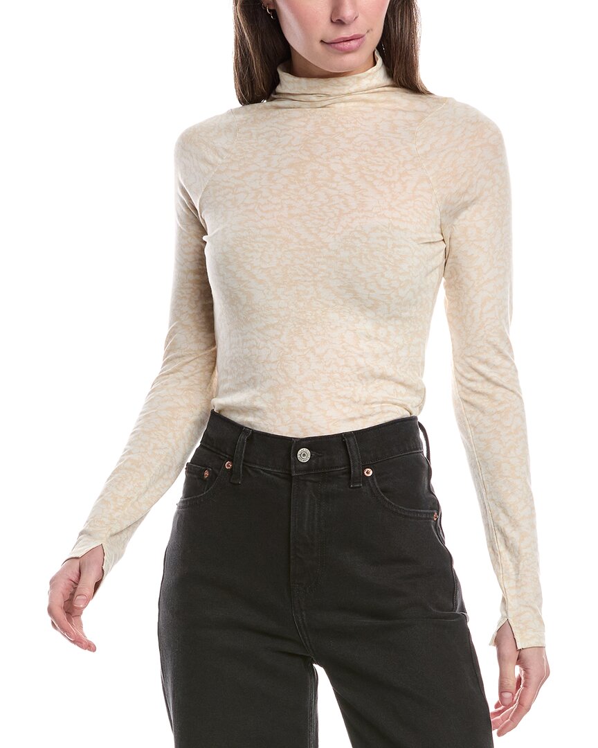 Rag & Bone Sasha Long Sleeve Knit Top In White
