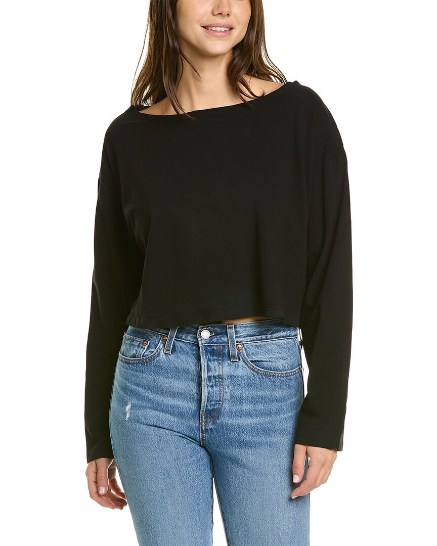 Donni . Cropped T-shirt In Black