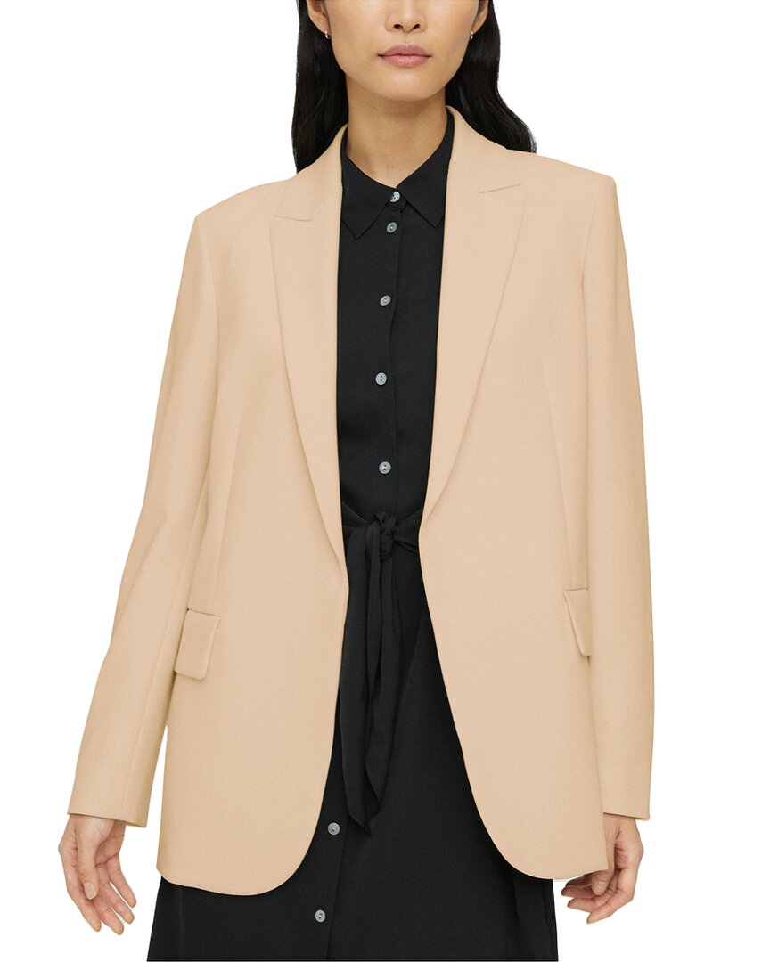 Theory Pleat-front Trousers In Brown