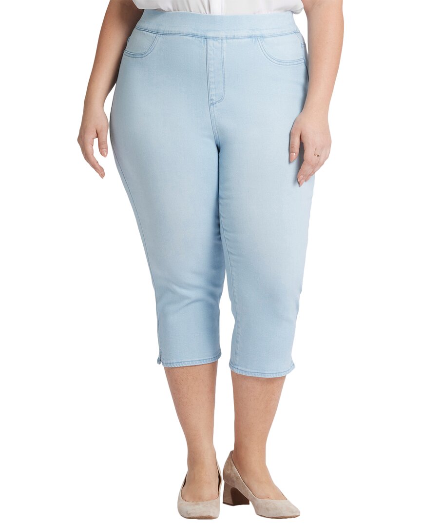 Nydj Dakota Side Slit Pull-on Capri Jeans