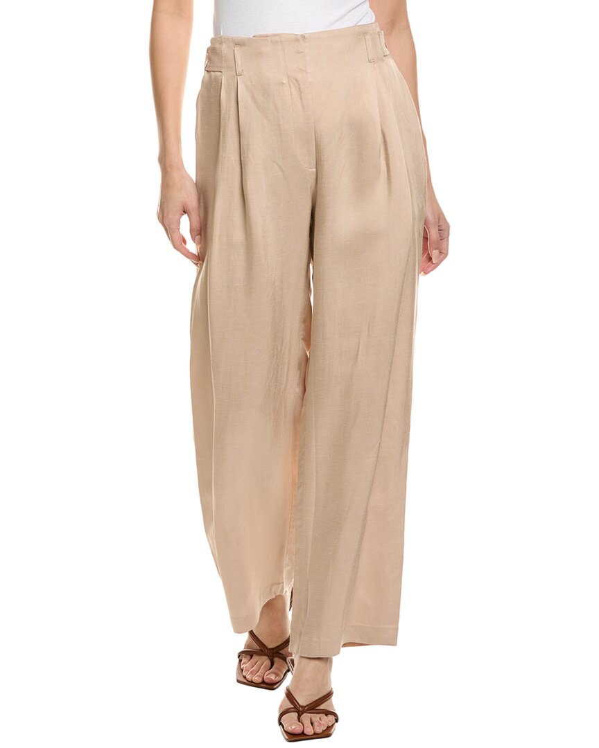 NATION LTD NATION LTD DEL FULL LEG LINEN-BLEND TROUSER