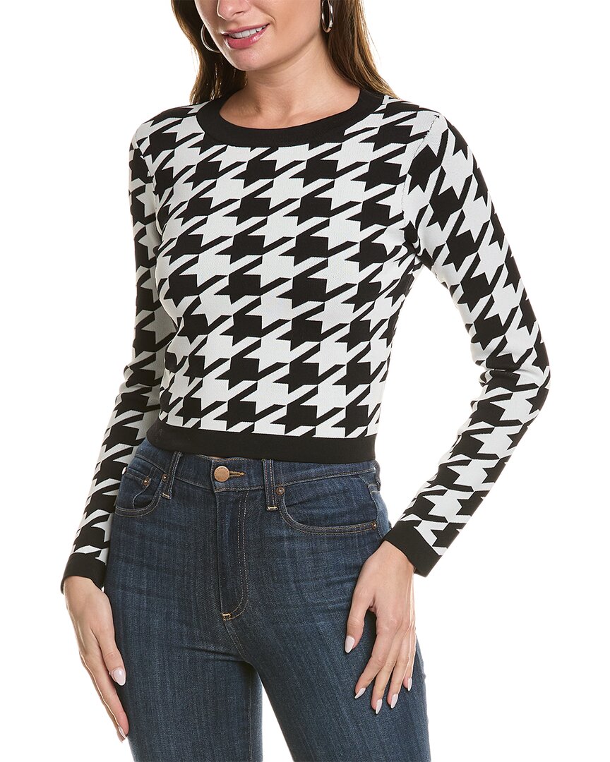 Shop Central Park West Everly Fitted Top In Black