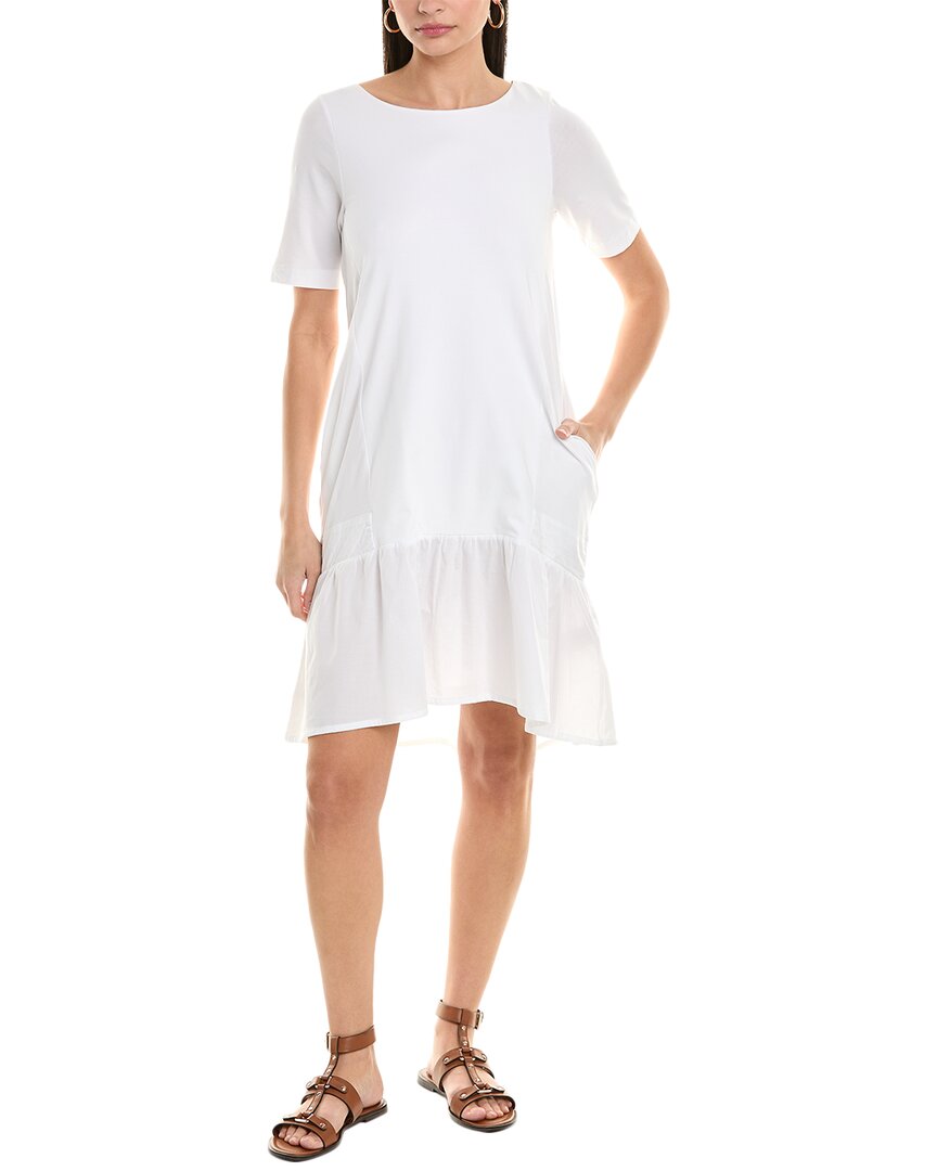 Shop Alpha Studio T-shirt Dress In White
