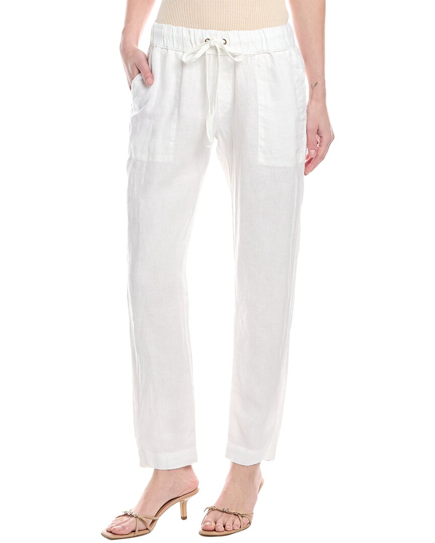 Shop Enza Costa Easy Linen Pant In White