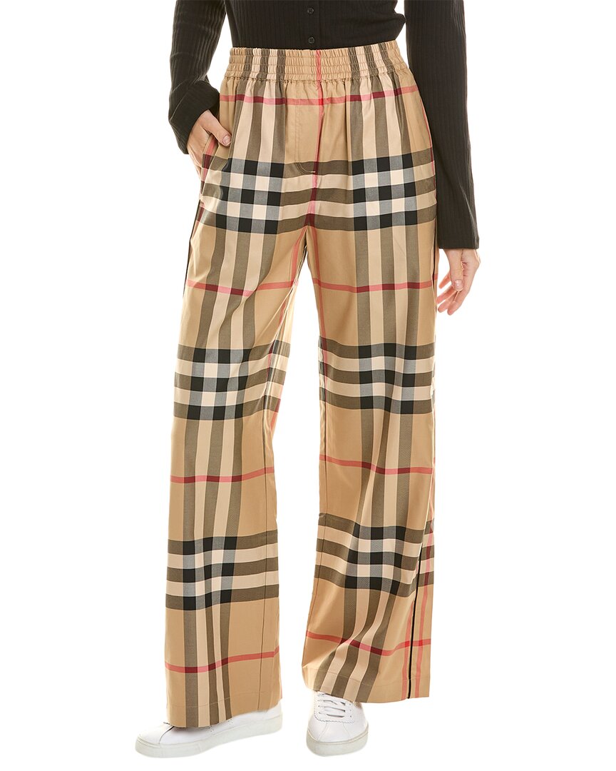 BURBERRY BURBERRY CHECK FLARED PANT