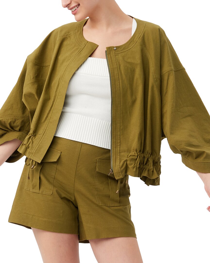 Shop Trina Turk Prita Linen-blend Jacket
