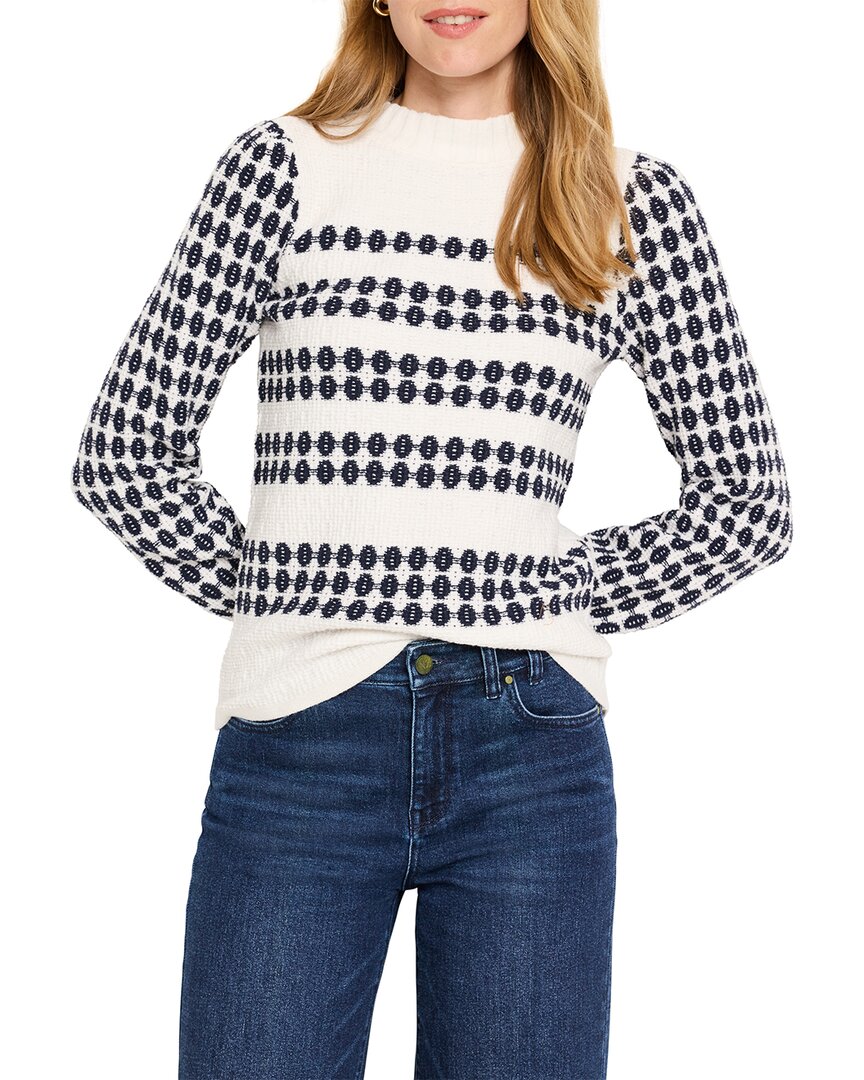 NIC + ZOE NIC + ZOE PATTERN WAFFLE STITCH SWEATER