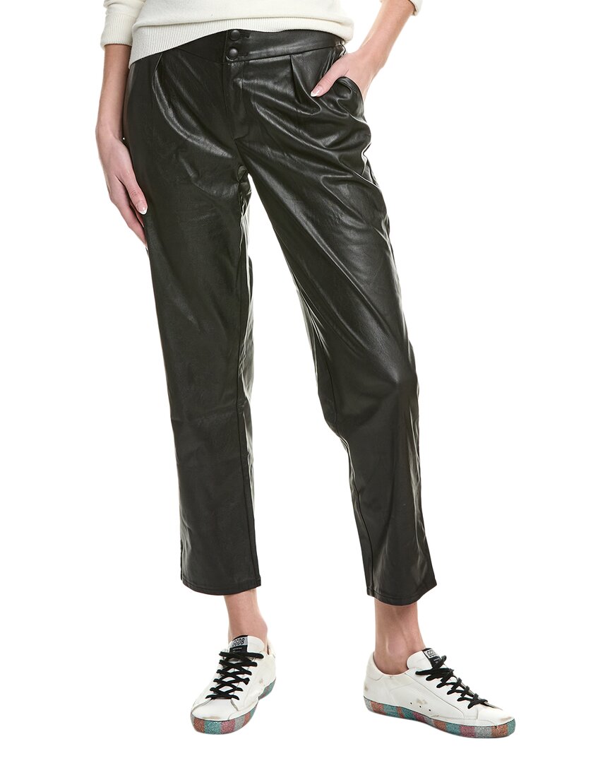 Paige Jazz Black Tapered Leg Pant In Black