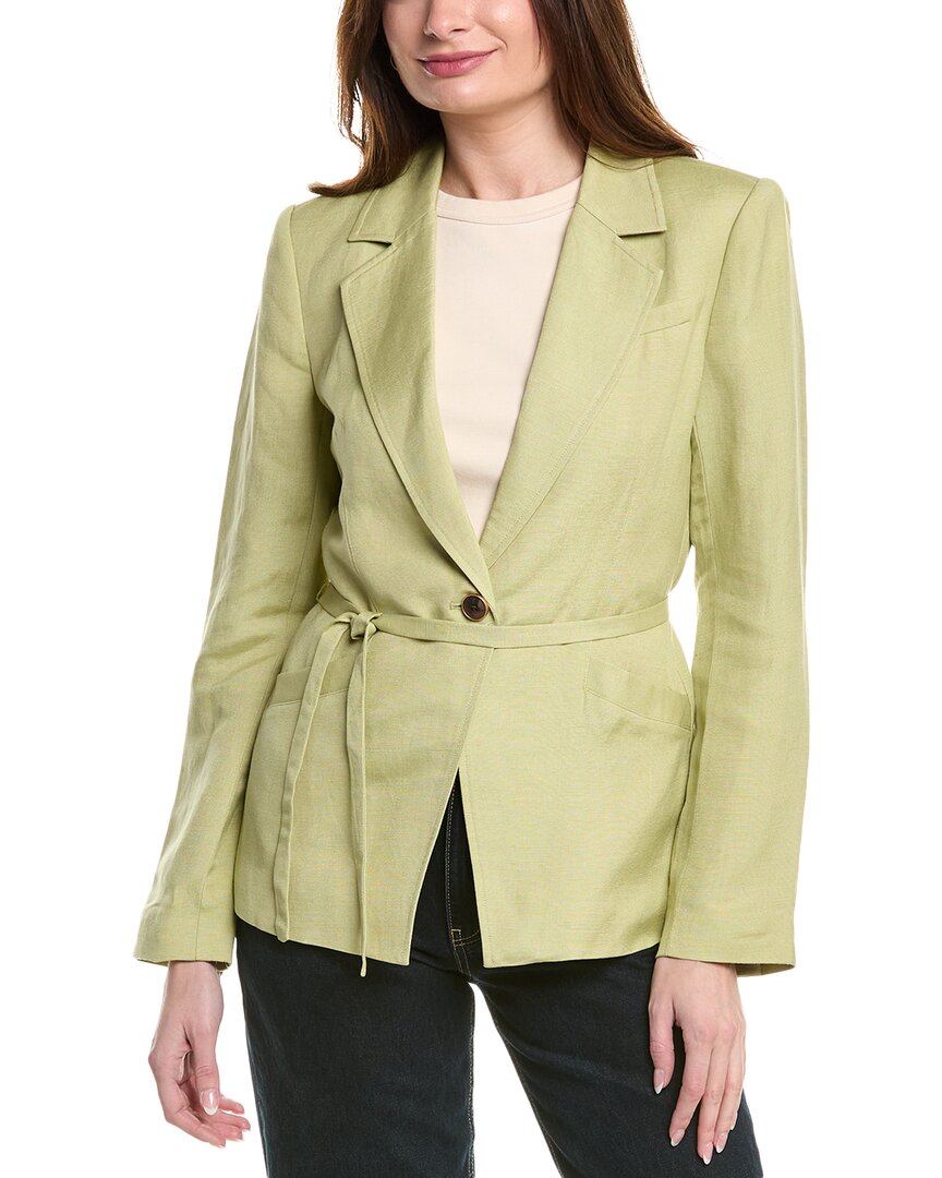 PAIGE PAIGE GENOVA LINEN-BLEND BLAZER