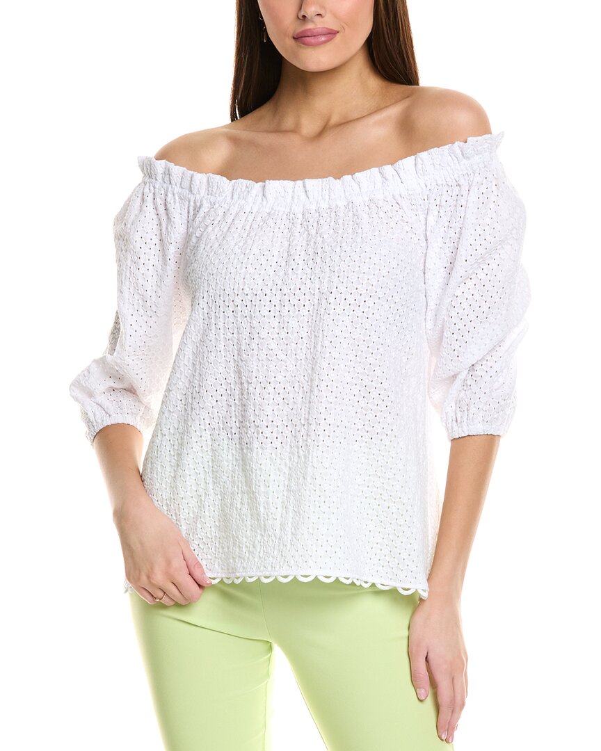 Sara Campbell Luana Blouse In White