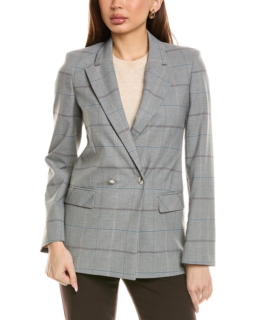 Hugo Boss Boss Orange Jachecky Blazer Jacket In Grey