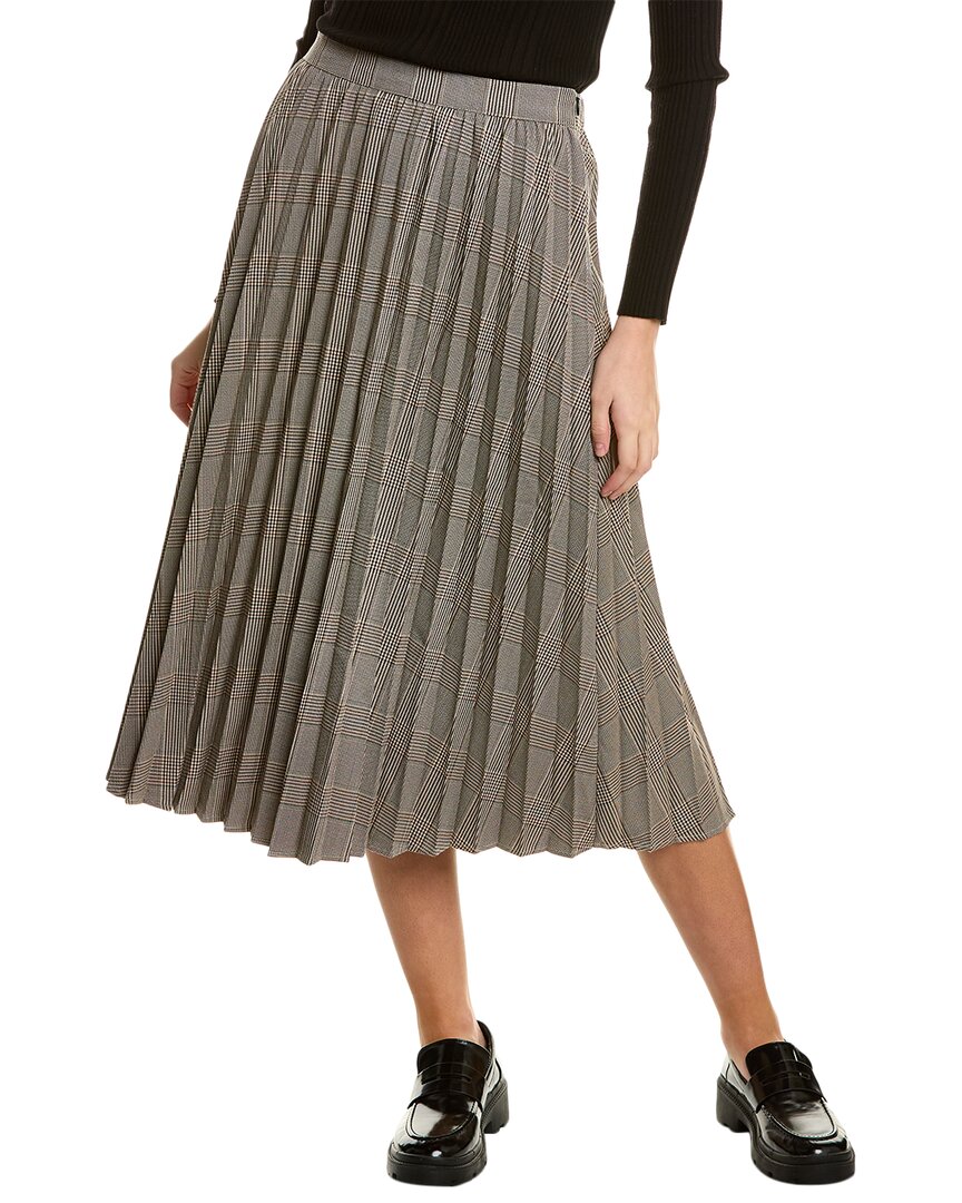 Yal New York Pleated Skirt In Gray