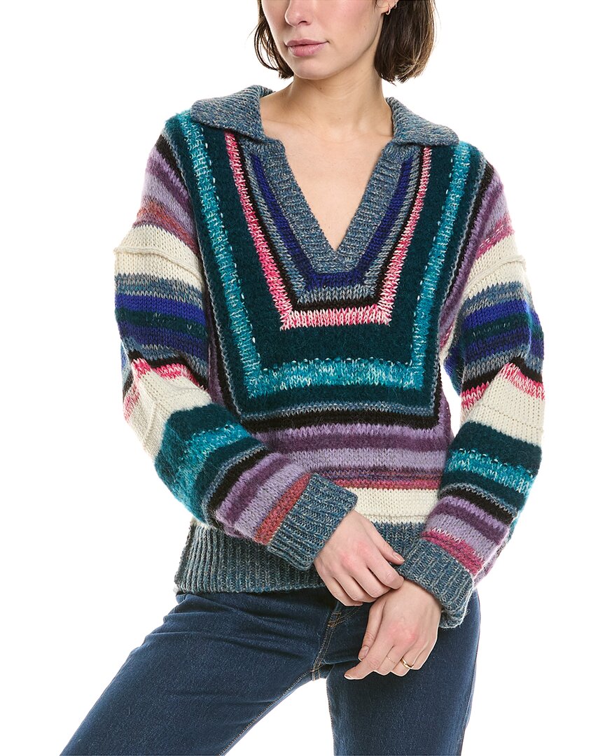 Mother Alpaca & Wool-blend Sweatshirt In Blue