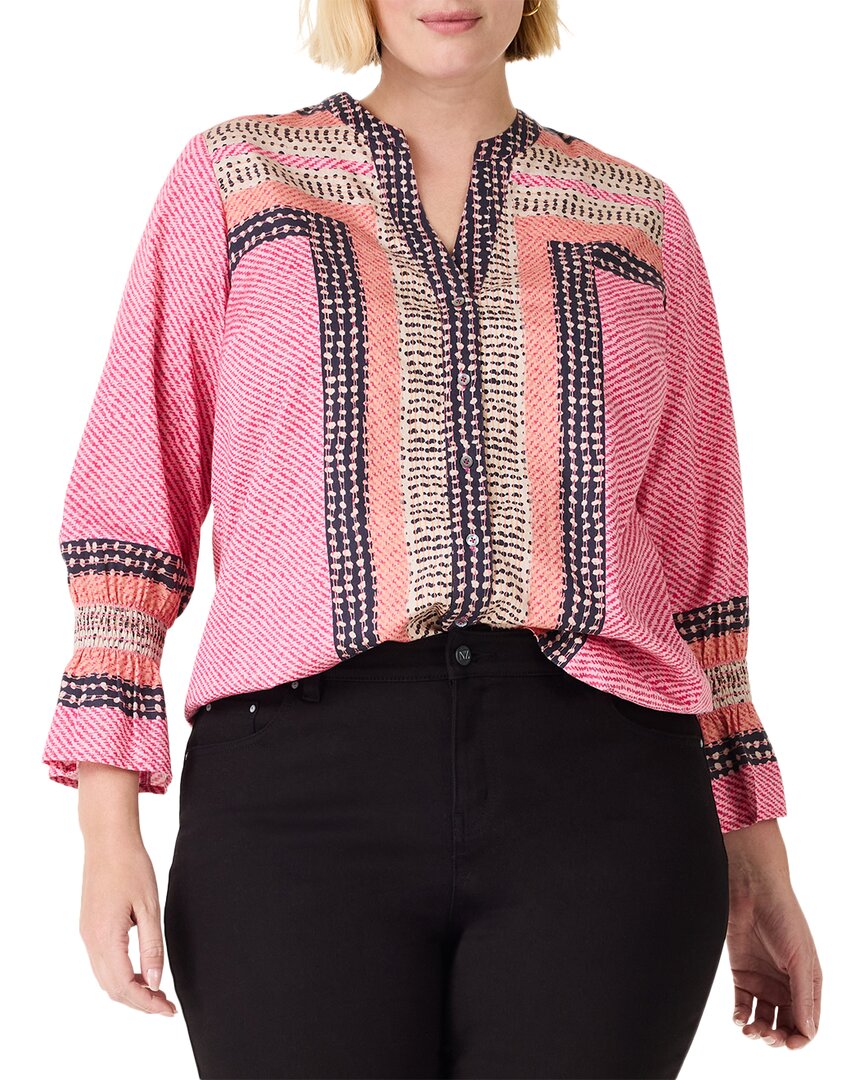 Nic + Zoe Nic+zoe Spotty Stripes Button-up Shirt