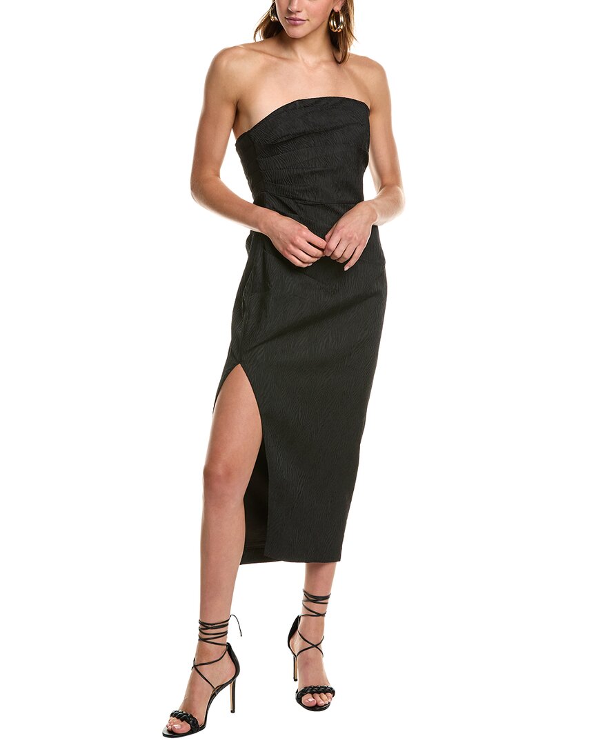Astr The Label Muriel Midi Dress In Black